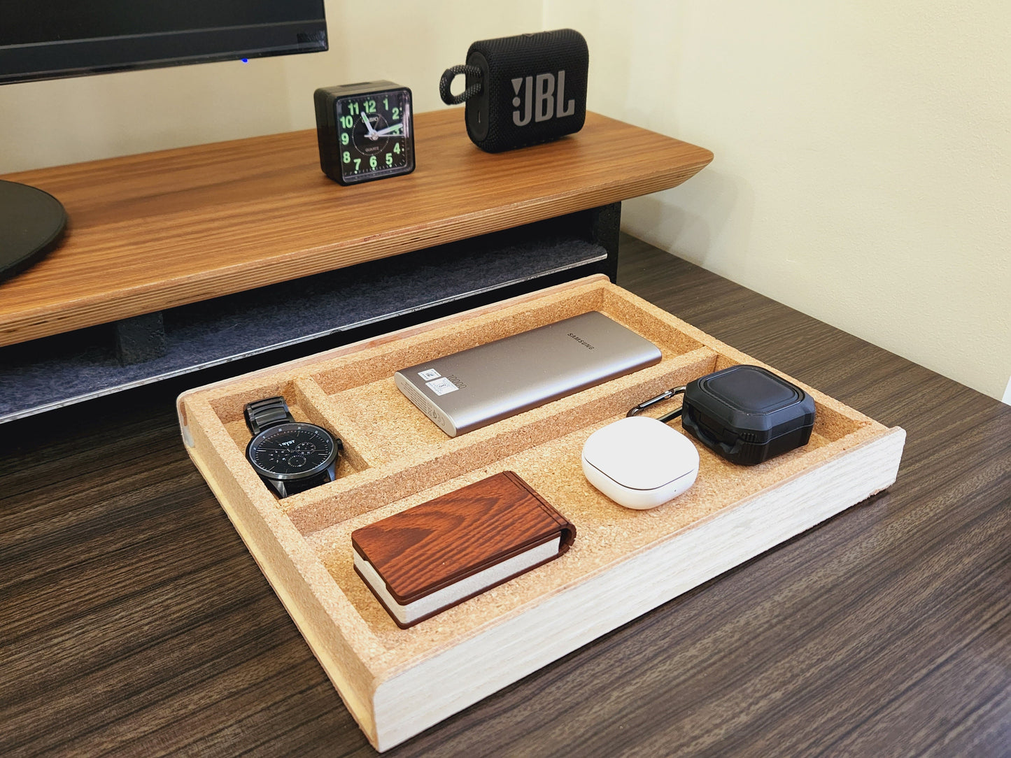 Natural Cork Desk Catch All-Tray
