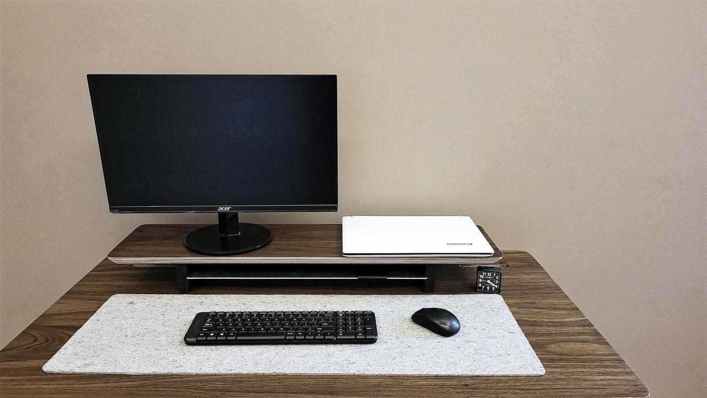 30"/25"/20" Wooden Monitor Riser | Deskshelf for Small Desks | Single Monitor Stand for Desk Organization | Small yet sturdy Wooden Riser