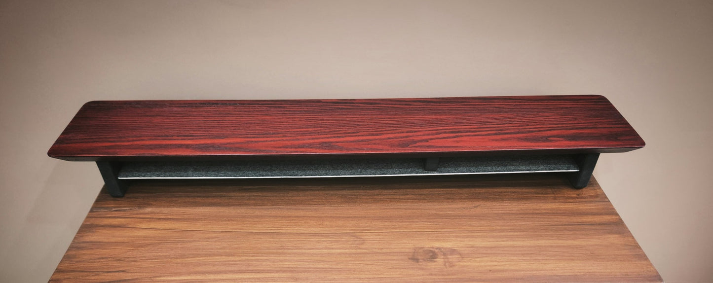Solid Wood Desk Shelf (46'') Dual Monitor Stand