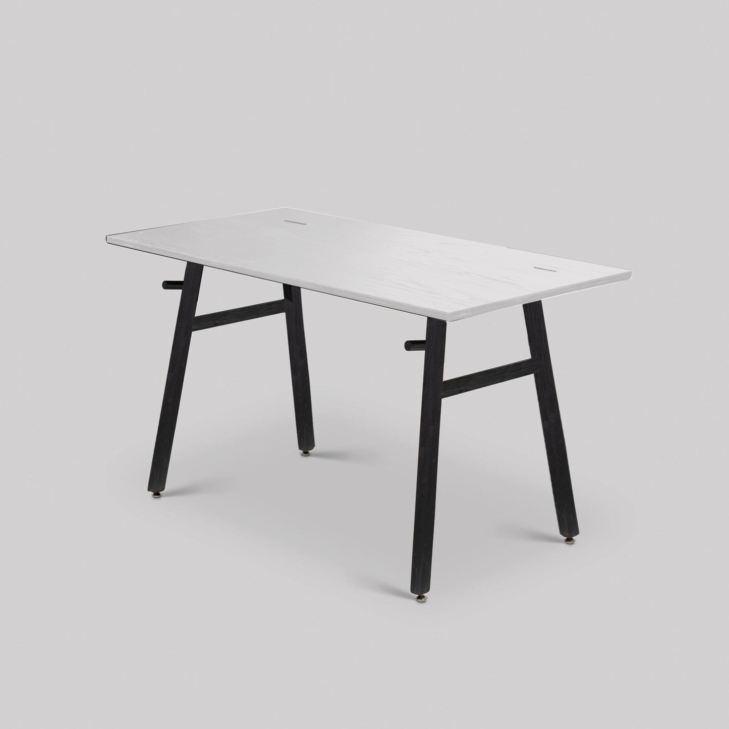 Solid Wooden Writing Desk Setup